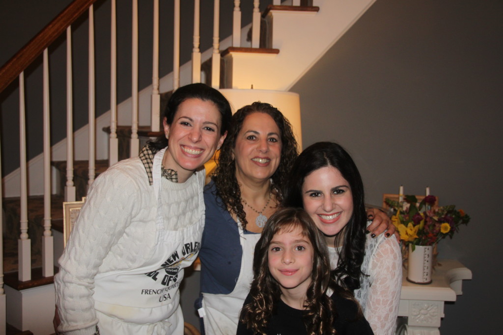 Happy moment: lovely ladies of the family; start from left: me, Leslie Riback, Gabby Riback (her daughter), and Bianca Laila (my daughter)
