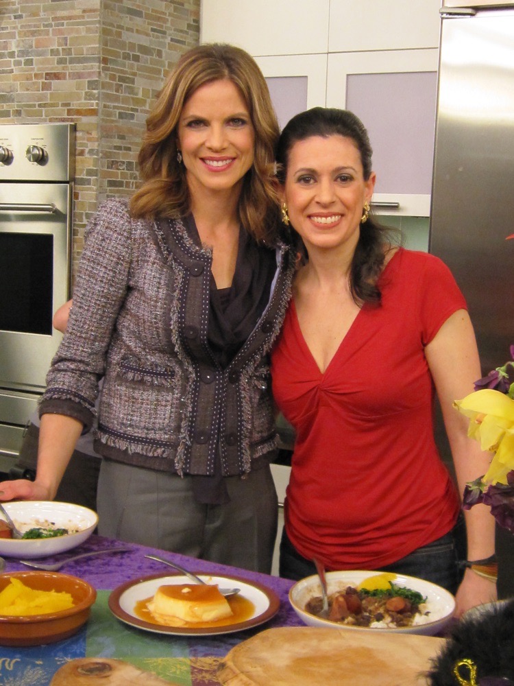 Natalie and me on the set of Today Show