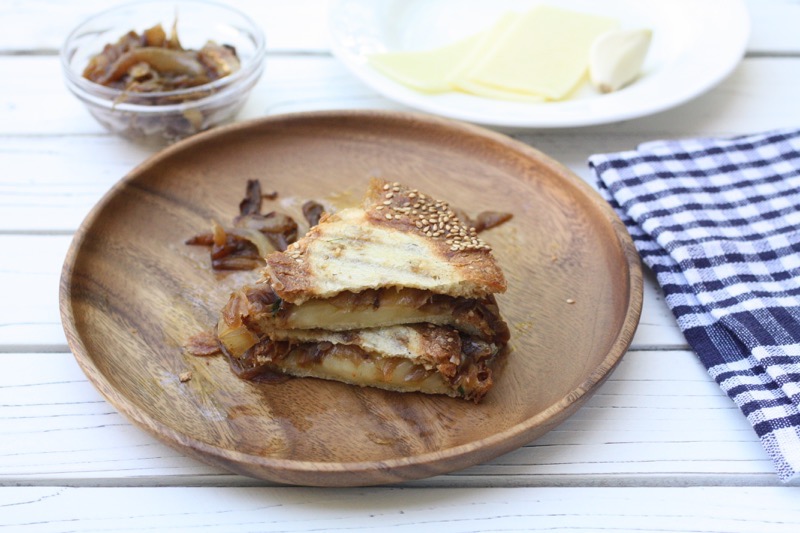 Onion Gratin Grilled Cheese Sandwich