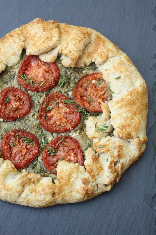 Eggplant and Tomato Galette